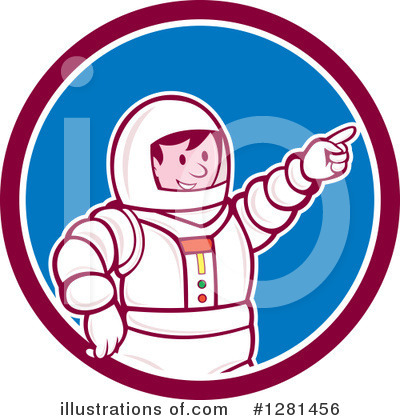 Royalty-Free (RF) Astronaut Clipart Illustration by patrimonio - Stock Sample #1281456