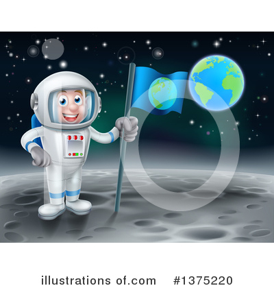 Royalty-Free (RF) Astronaut Clipart Illustration by AtStockIllustration - Stock Sample #1375220