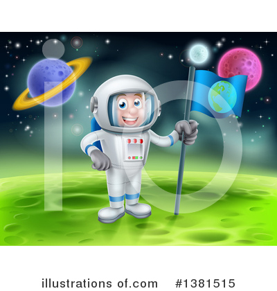 Astronaut Clipart #1381515 by AtStockIllustration