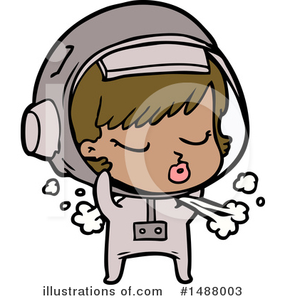 Royalty-Free (RF) Astronaut Clipart Illustration by lineartestpilot - Stock Sample #1488003