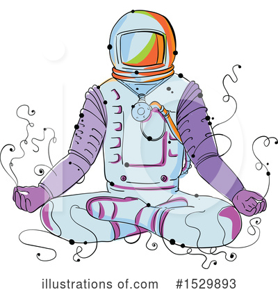 Royalty-Free (RF) Astronaut Clipart Illustration by patrimonio - Stock Sample #1529893