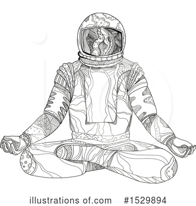 Royalty-Free (RF) Astronaut Clipart Illustration by patrimonio - Stock Sample #1529894