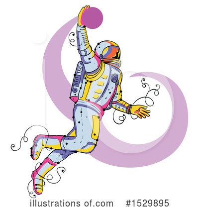Royalty-Free (RF) Astronaut Clipart Illustration by patrimonio - Stock Sample #1529895