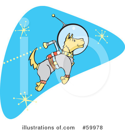 Royalty-Free (RF) Astronaut Clipart Illustration by xunantunich - Stock Sample #59978