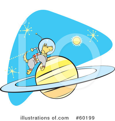 Royalty-Free (RF) Astronaut Clipart Illustration by xunantunich - Stock Sample #60199