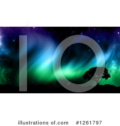 Northern Lights Clipart #1261797 by KJ Pargeter