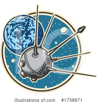 Sputnik Clipart #1738671 by Vector Tradition SM