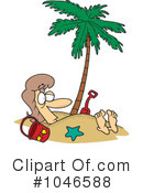 At The Beach Clipart #1046588 by toonaday