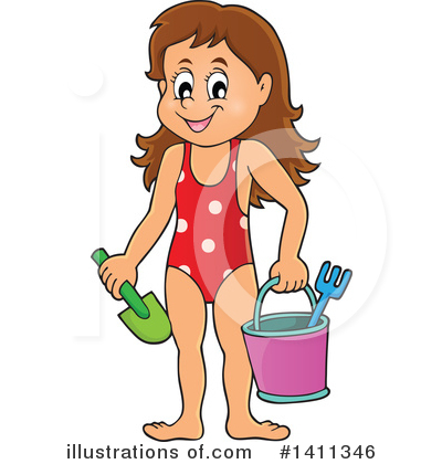 At The Beach Clipart #1411346 by visekart