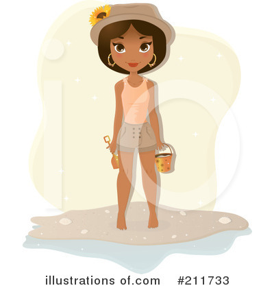 Beach Bucket Clipart #211733 by Melisende Vector