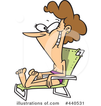 Sun Bathing Clipart #440531 by toonaday