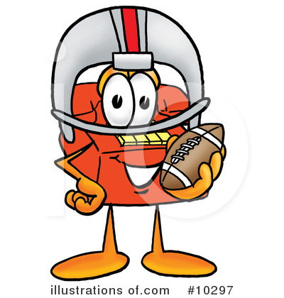 Football Clipart #10297 by Toons4Biz