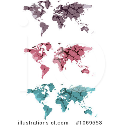 World Map Clipart #1069553 by Andrei Marincas