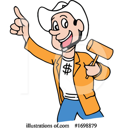 Auctioneer Clipart #1698879 by LaffToon