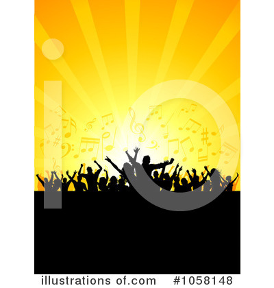 Royalty-Free (RF) Audience Clipart Illustration by KJ Pargeter - Stock Sample #1058148