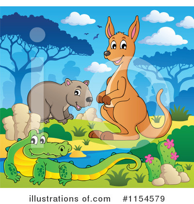 Aussie Animals Clipart #1154579 by visekart