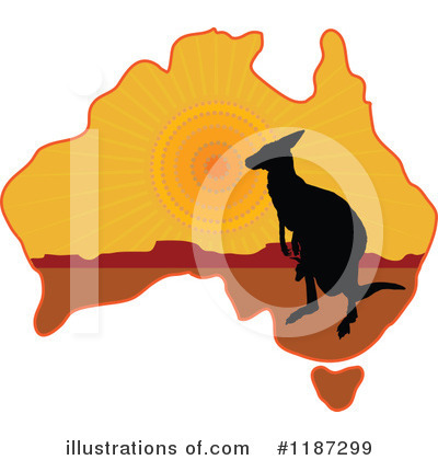 Royalty-Free (RF) Australia Clipart Illustration by Maria Bell - Stock Sample #1187299