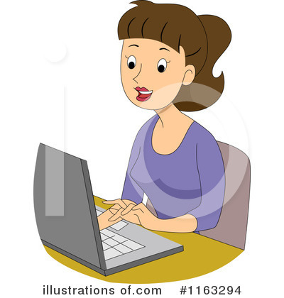 Typing Clipart #1163294 by BNP Design Studio