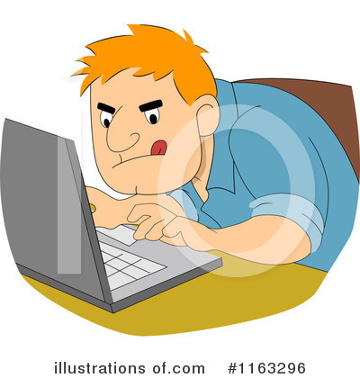 Typing Clipart #1163296 by BNP Design Studio