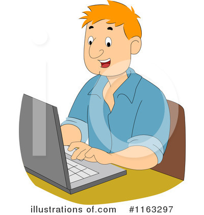 Typing Clipart #1163297 by BNP Design Studio