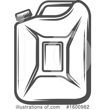 Gas Can Clipart #1600982 by Vector Tradition SM