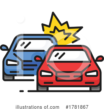 Car Wreck Clipart #1781867 by Vector Tradition SM