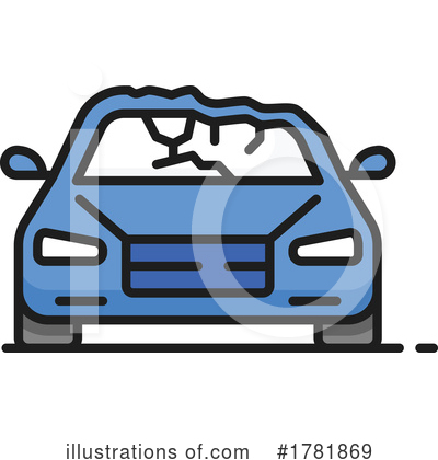 Car Wreck Clipart #1781869 by Vector Tradition SM