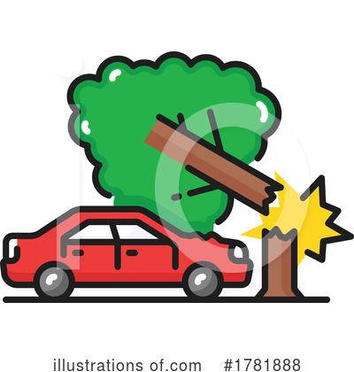 Car Wreck Clipart #1781888 by Vector Tradition SM