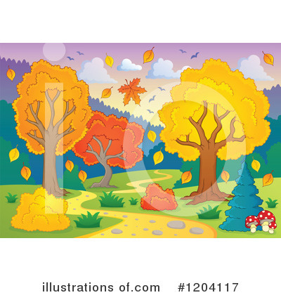 Royalty-Free (RF) Autumn Clipart Illustration by visekart - Stock Sample #1204117
