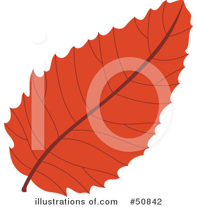 Royalty-Free (RF) Autumn Leaf Clipart Illustration by Cherie Reve - Stock Sample #50842
