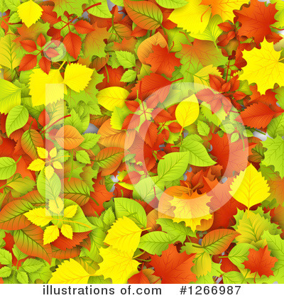 Royalty-Free (RF) Autumn Leaves Clipart Illustration by vectorace - Stock Sample #1266987