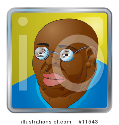 Bald Man Clipart #11543 by AtStockIllustration