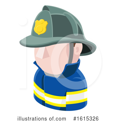 Fireman Clipart #1615326 by AtStockIllustration