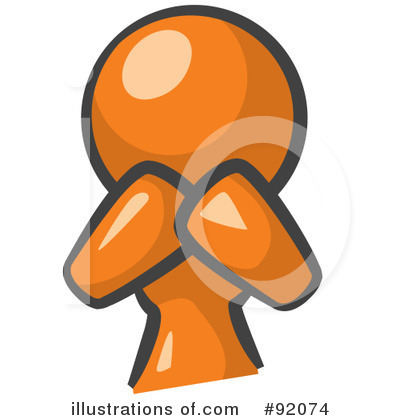 Orange Man Clipart #92074 by Leo Blanchette
