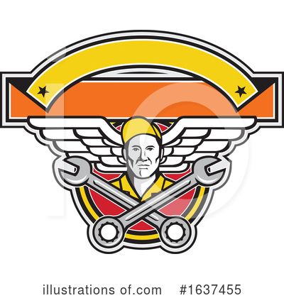 Royalty-Free (RF) Aviator Clipart Illustration by patrimonio - Stock Sample #1637455