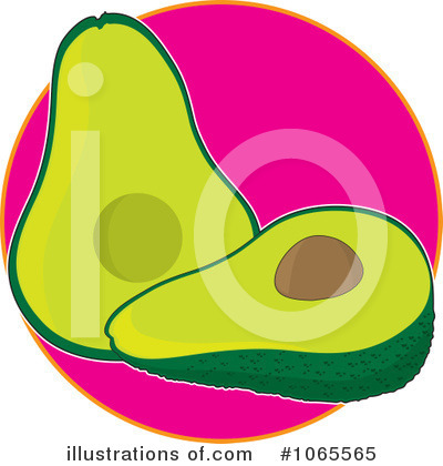 Royalty-Free (RF) Avocado Clipart Illustration by Maria Bell - Stock Sample #1065565