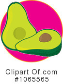 Avocado Clipart #1065565 by Maria Bell