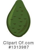 Avocado Clipart #1313987 by Vector Tradition SM