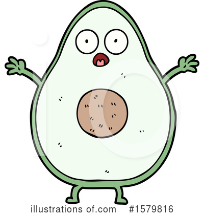 Royalty-Free (RF) Avocado Clipart Illustration by lineartestpilot - Stock Sample #1579816