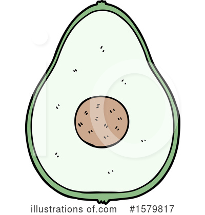Royalty-Free (RF) Avocado Clipart Illustration by lineartestpilot - Stock Sample #1579817