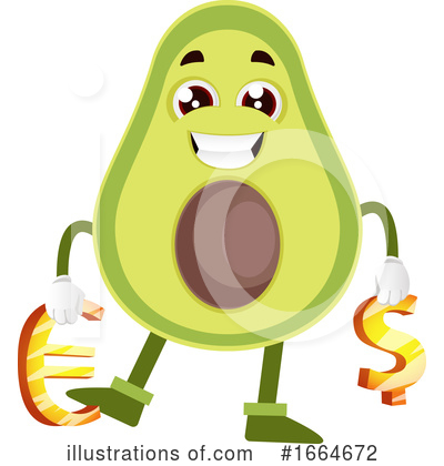 Royalty-Free (RF) Avocado Clipart Illustration by Morphart Creations - Stock Sample #1664672