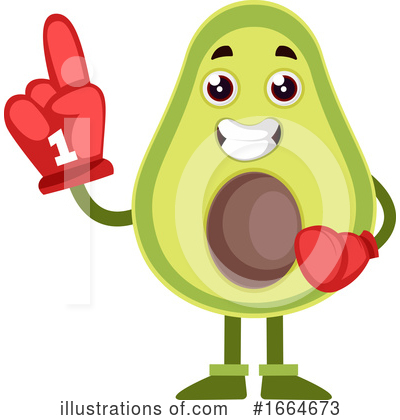 Royalty-Free (RF) Avocado Clipart Illustration by Morphart Creations - Stock Sample #1664673