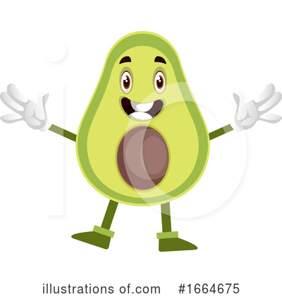 Royalty-Free (RF) Avocado Clipart Illustration by Morphart Creations - Stock Sample #1664675