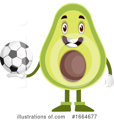 Royalty-Free (RF) Avocado Clipart Illustration by Morphart Creations - Stock Sample #1664677