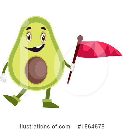Royalty-Free (RF) Avocado Clipart Illustration by Morphart Creations - Stock Sample #1664678