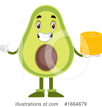 Royalty-Free (RF) Avocado Clipart Illustration by Morphart Creations - Stock Sample #1664679