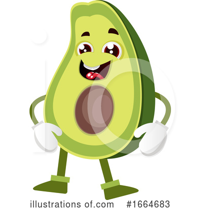 Royalty-Free (RF) Avocado Clipart Illustration by Morphart Creations - Stock Sample #1664683