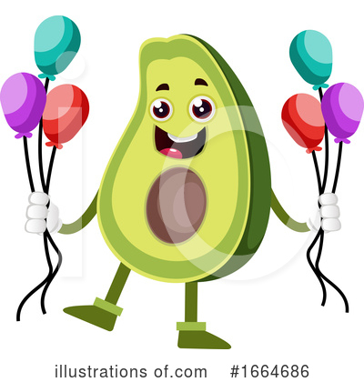 Royalty-Free (RF) Avocado Clipart Illustration by Morphart Creations - Stock Sample #1664686