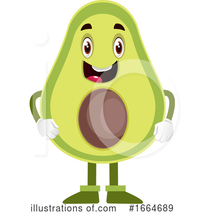 Royalty-Free (RF) Avocado Clipart Illustration by Morphart Creations - Stock Sample #1664689