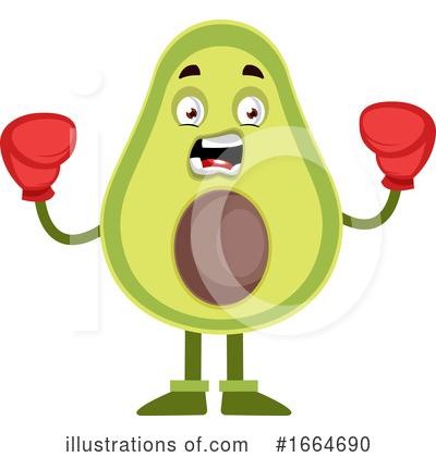 Royalty-Free (RF) Avocado Clipart Illustration by Morphart Creations - Stock Sample #1664690